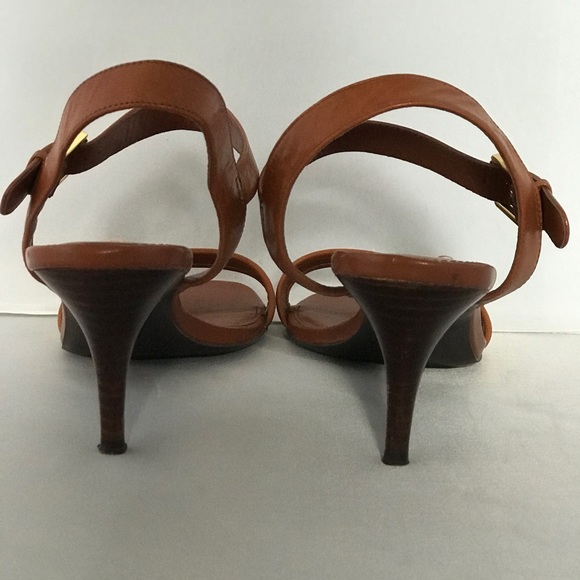 Ralph Loren open toe heels - Picture 3 of 5